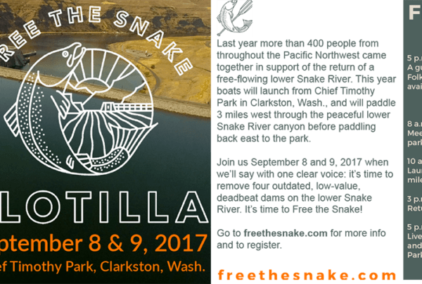 2017 Free the Snake Flotilla postcard