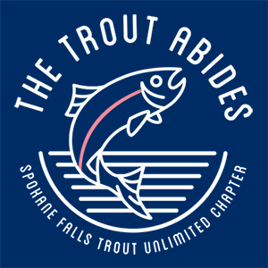 Trout Abides logo blue bg 300