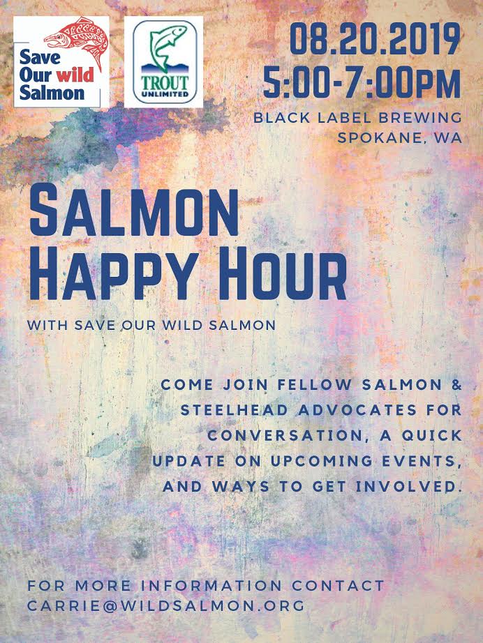 Salmon Happy Hour - Black Label Brewing Spokane August 2019