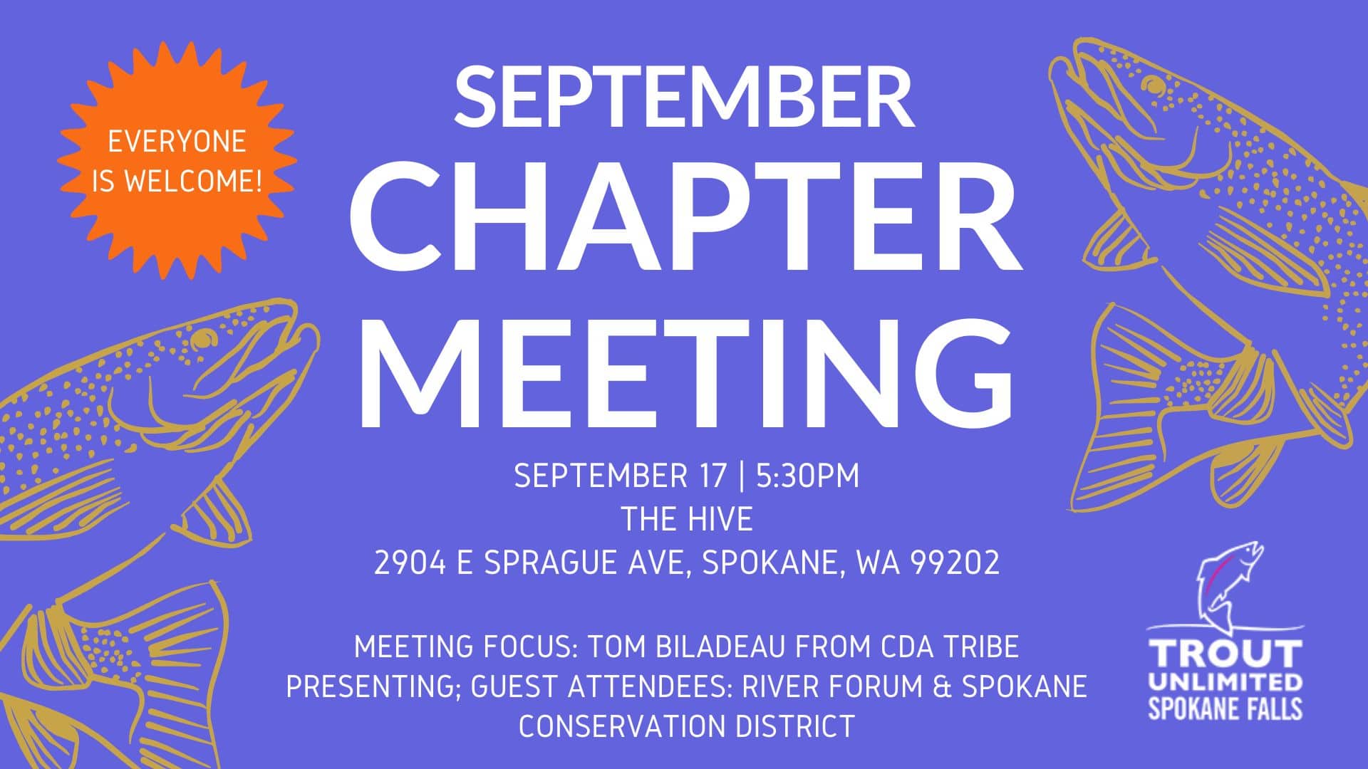 september trout unlimited chapter meeting